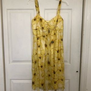 Tahari Silk Floral Dress
